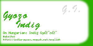 gyozo indig business card